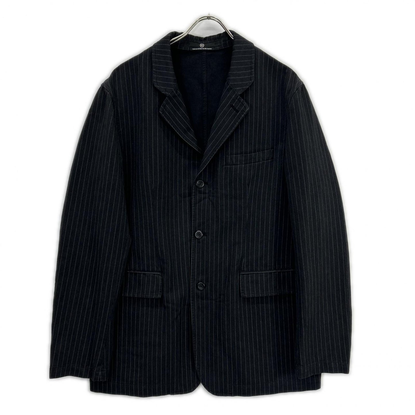 STONE ISLAND ストーンアイランド Denims グレー 00s ポールハーヴェイ期 ピンストライプ3Bテーラードジャケット ジャケット