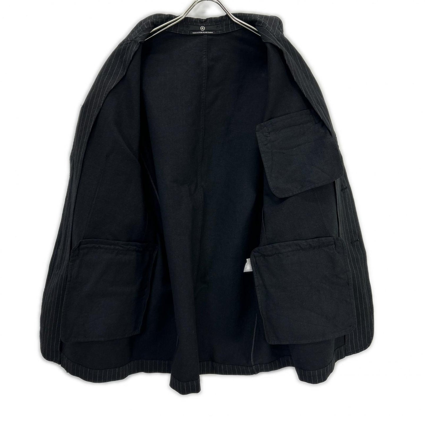 STONE ISLAND ストーンアイランド Denims グレー 00s ポールハーヴェイ期 ピンストライプ3Bテーラードジャケット ジャケット