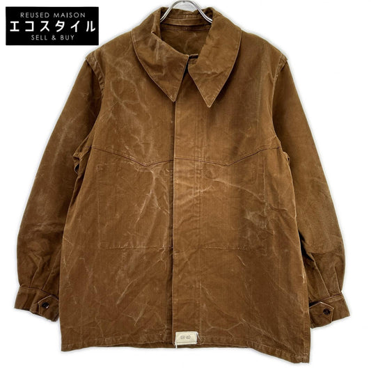 VINTAGE ヴィンテージ ブラウン 40~50S SNCF レイルロードジャケット ジャケット