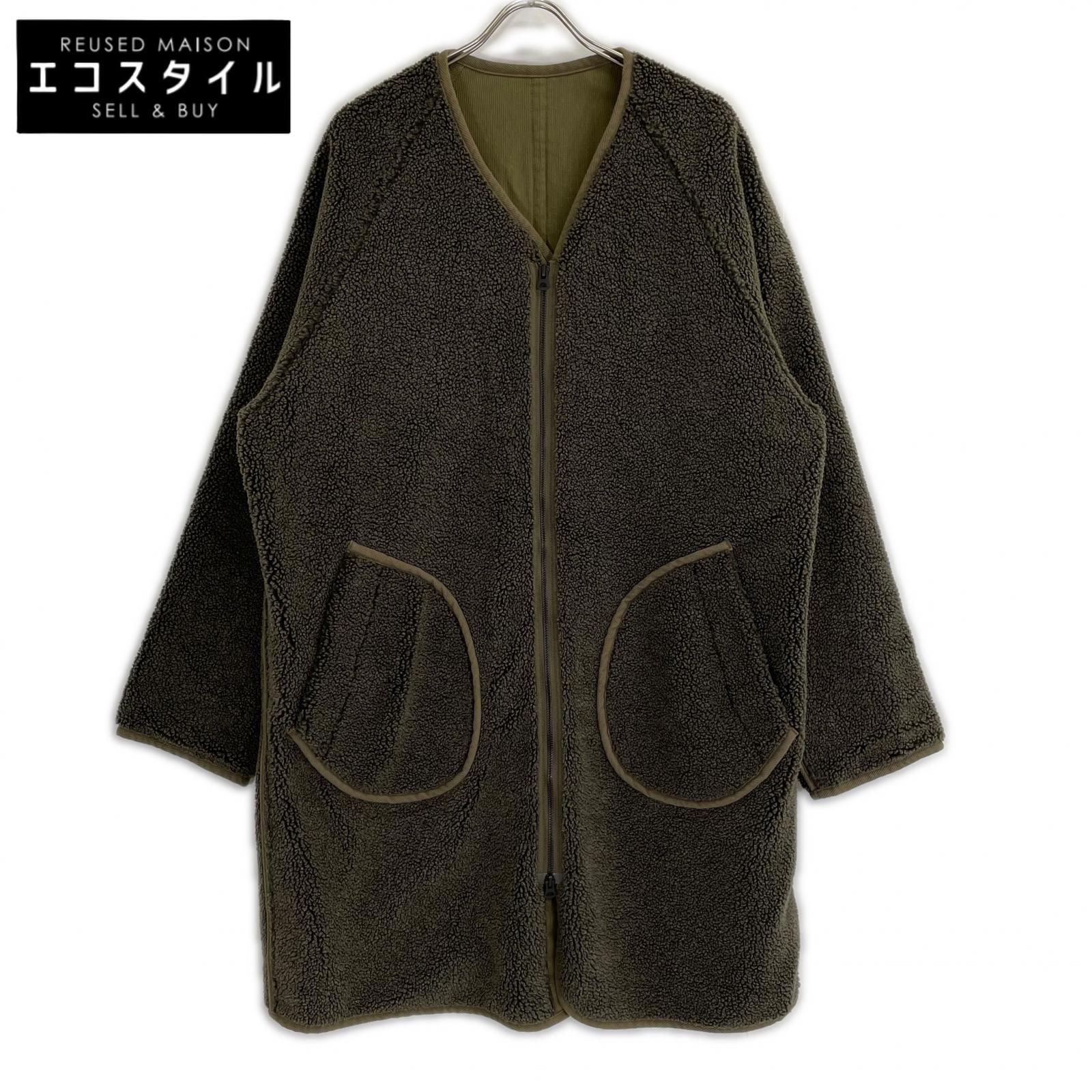 JOHN BULL ジョンブル カーキ 16547T リバーシブル ノーカラーコート コート