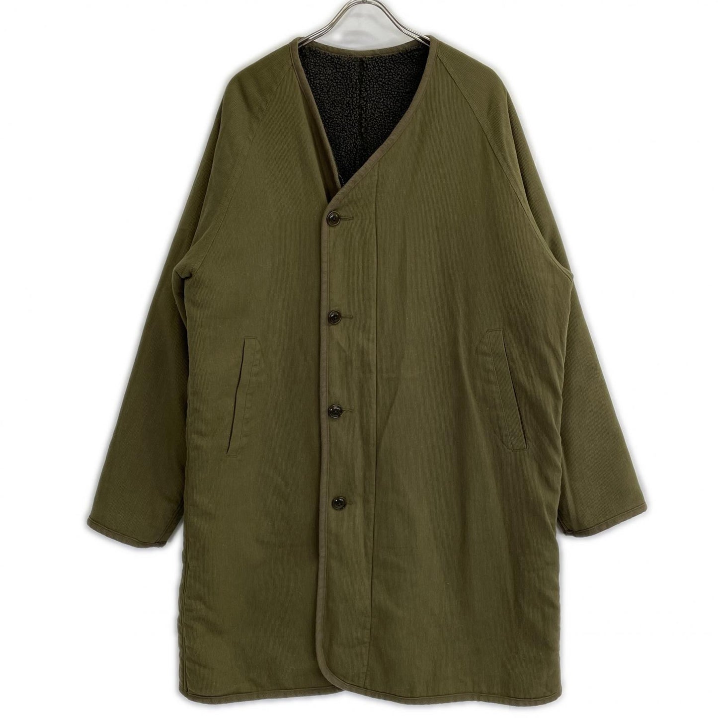 JOHN BULL ジョンブル カーキ 16547T リバーシブル ノーカラーコート コート