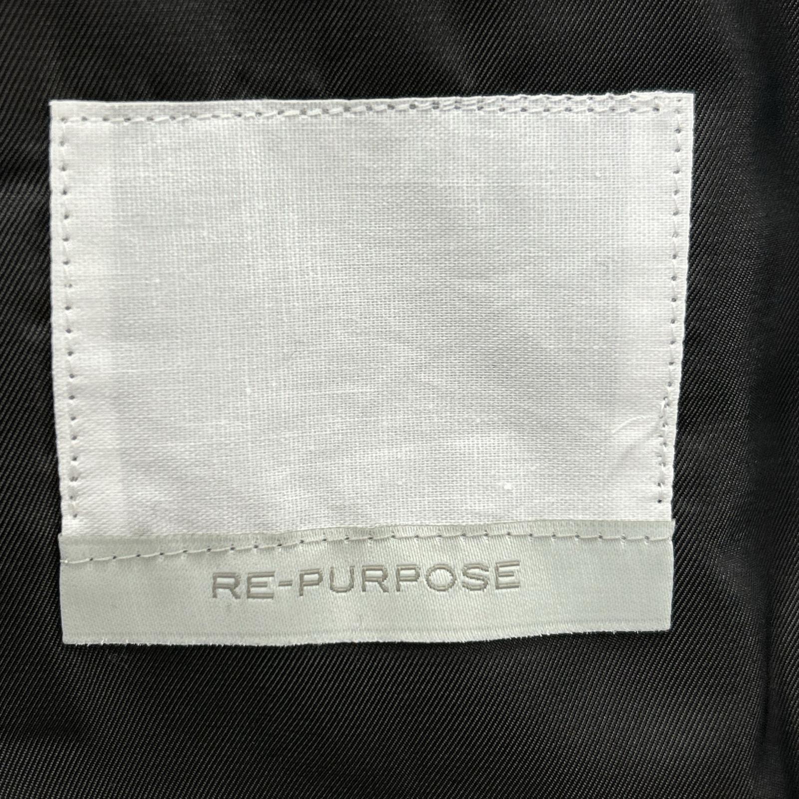 RE-PURPOSE リパーパス ブラック REPU17AW02A ウールジャケット ジャケット