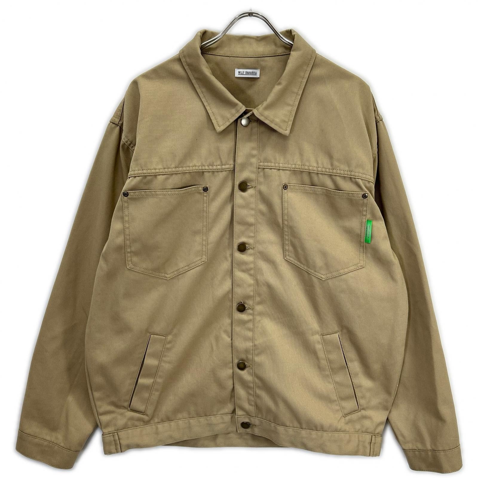 WILLY CHAVARRIA ウィリーチャバリア ベージュ ワークジャケット　19ss ジャケット