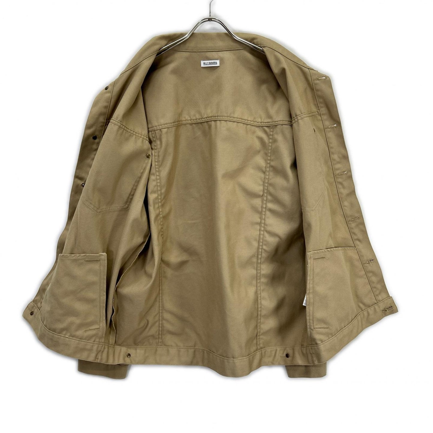 WILLY CHAVARRIA ウィリーチャバリア ベージュ ワークジャケット　19ss ジャケット