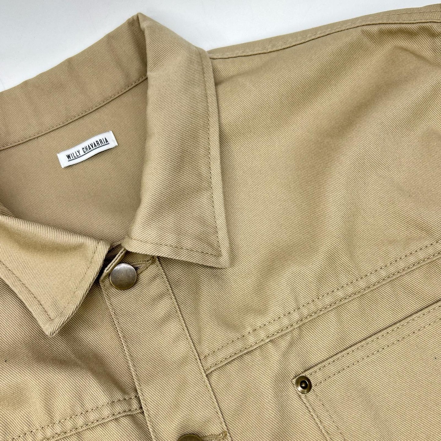 WILLY CHAVARRIA ウィリーチャバリア ベージュ ワークジャケット　19ss ジャケット
