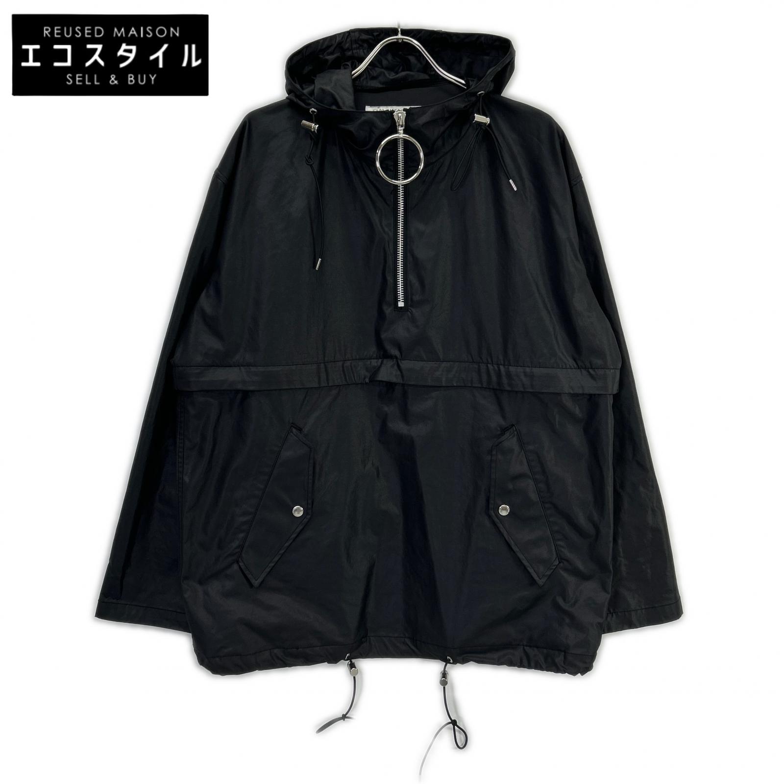 JOHN LAWRENCE SULLIVAN ジョンローレンスサリバン ブラック 1A016-0619 Zipped Hoodie アノラックパーカー ジャケット トップス