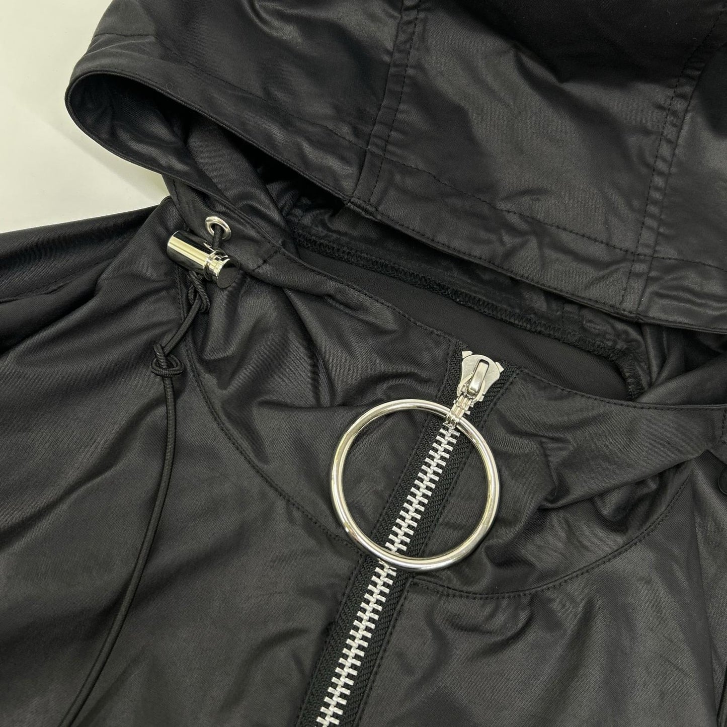 JOHN LAWRENCE SULLIVAN ジョンローレンスサリバン ブラック 1A016-0619 Zipped Hoodie アノラックパーカー ジャケット トップス