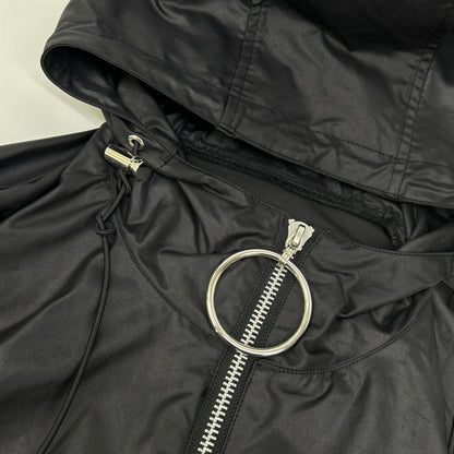 JOHN LAWRENCE SULLIVAN ジョンローレンスサリバン ブラック 1A016-0619 Zipped Hoodie アノラックパーカー ジャケット トップス