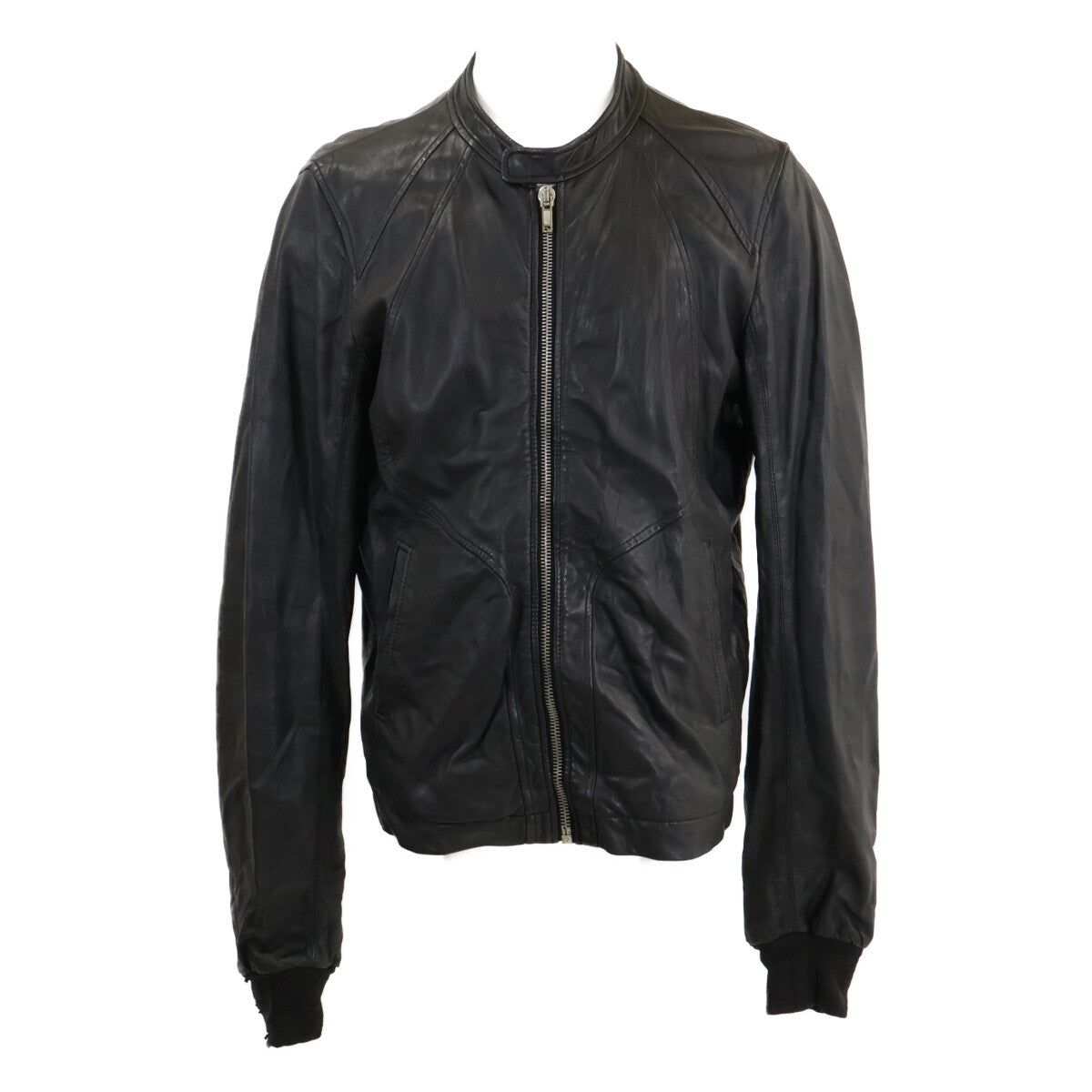 Rick Owens Rick Owens [Domestic Regular] Ru3761 Lamb Leather Single Rider Jacket