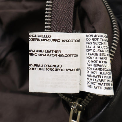 Rick Owens Rick Owens [Domestic Regular] Ru3761 Lamb Leather Single Rider Jacket