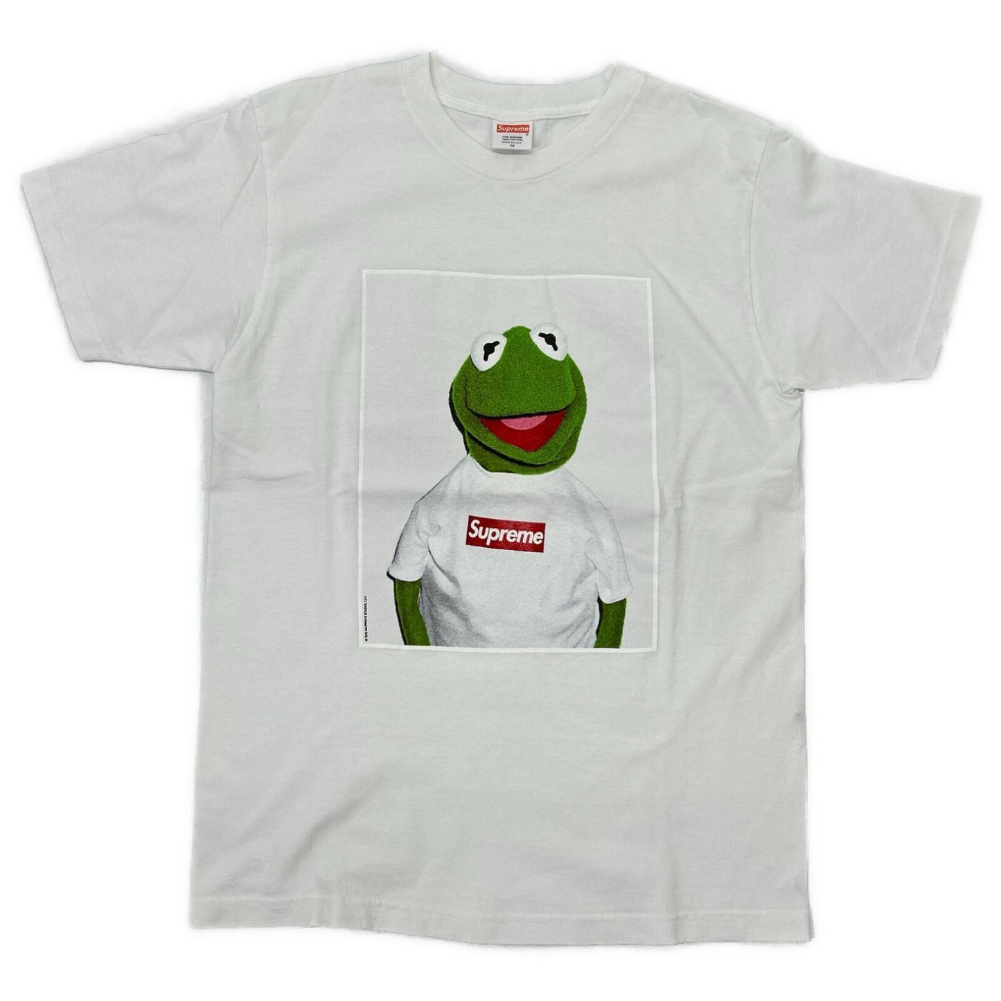 Supreme 08SS Kermit The Frog Tee White Print Photo T-shirt Tops