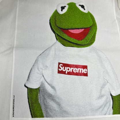 Supreme 08SS Kermit The Frog Tee White Print Photo T-shirt Tops