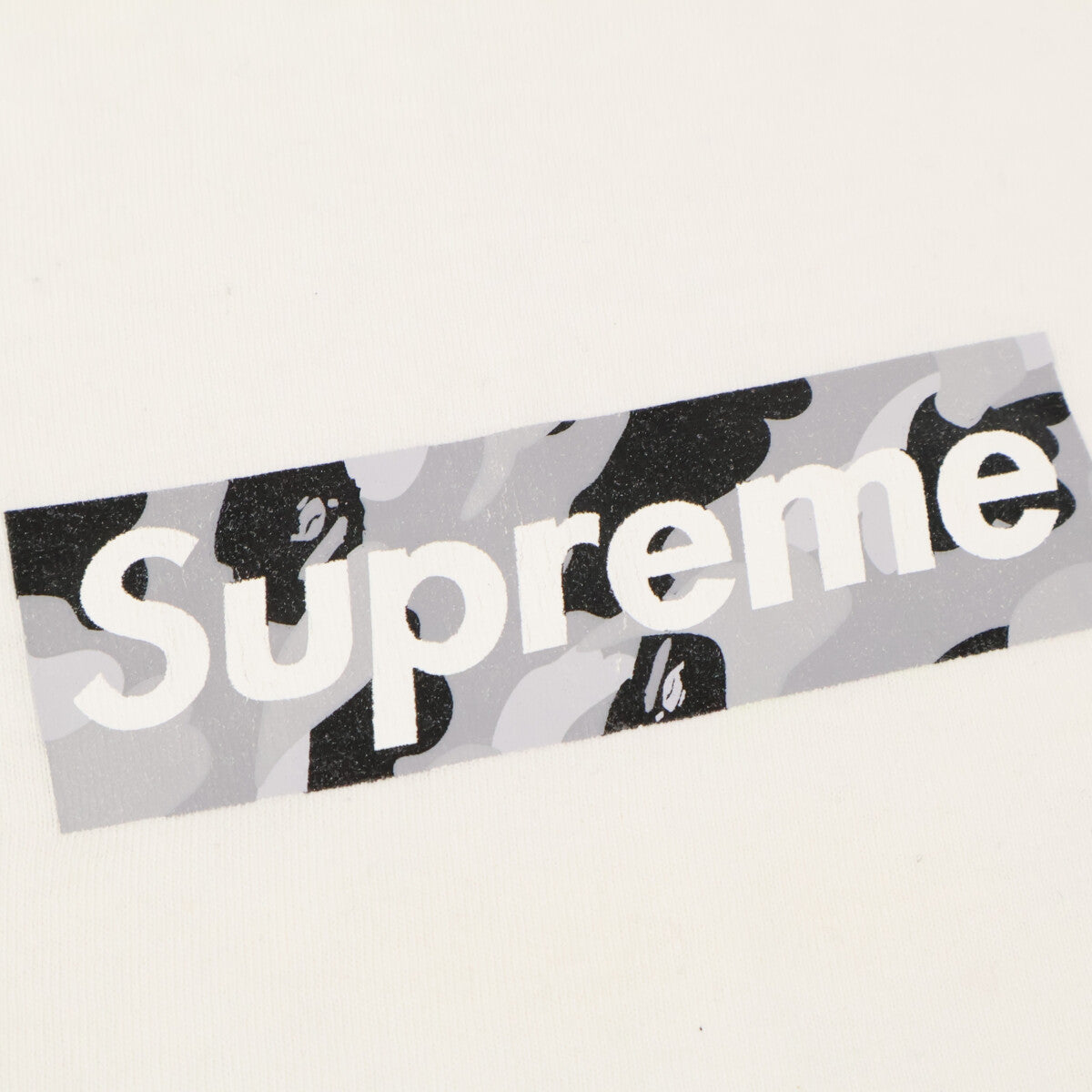 Supreme シュプリーム ｘA BATHING APE 00S ツルタグ カモフラ ボックスロゴ 半袖Tシャツ トップス