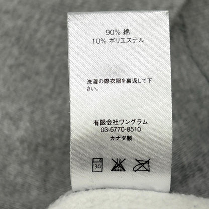 ｸﾞﾚｰ Sﾛｺﾞ 刺繍 ｸﾙｰﾈｯｸ ｽｳｪｯﾄ トップス M メンズ