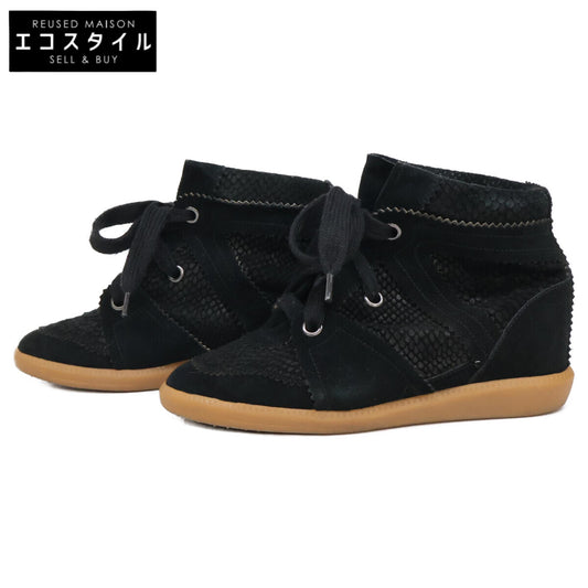 ISABEL MARANT イザベルマラン ブラック BOBBY カーフスエードレザー スエードスニーカー シューズ