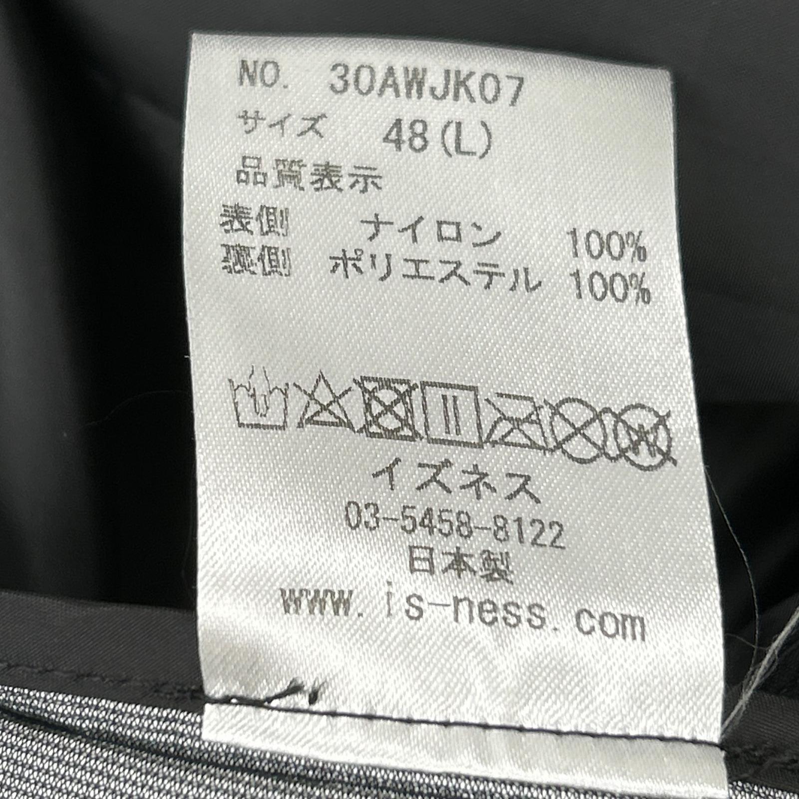 is-ness イズネス 30AWJK07 ブラック ナイロンジャケット ジャケット