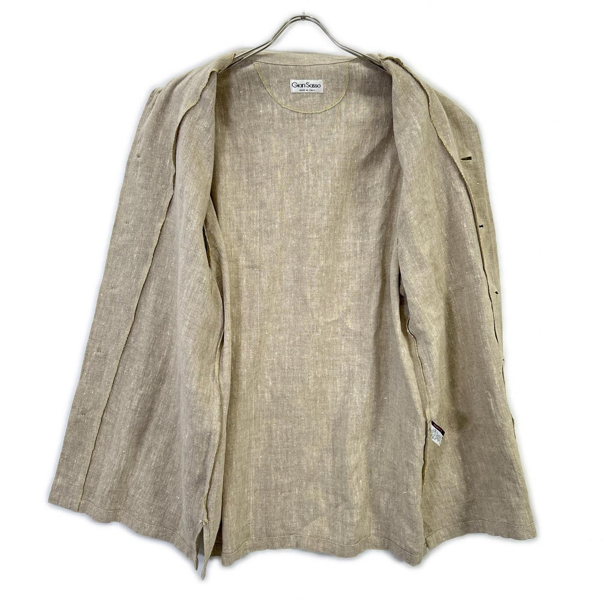 GRAN SASSO beige linen shirt jacket jacket