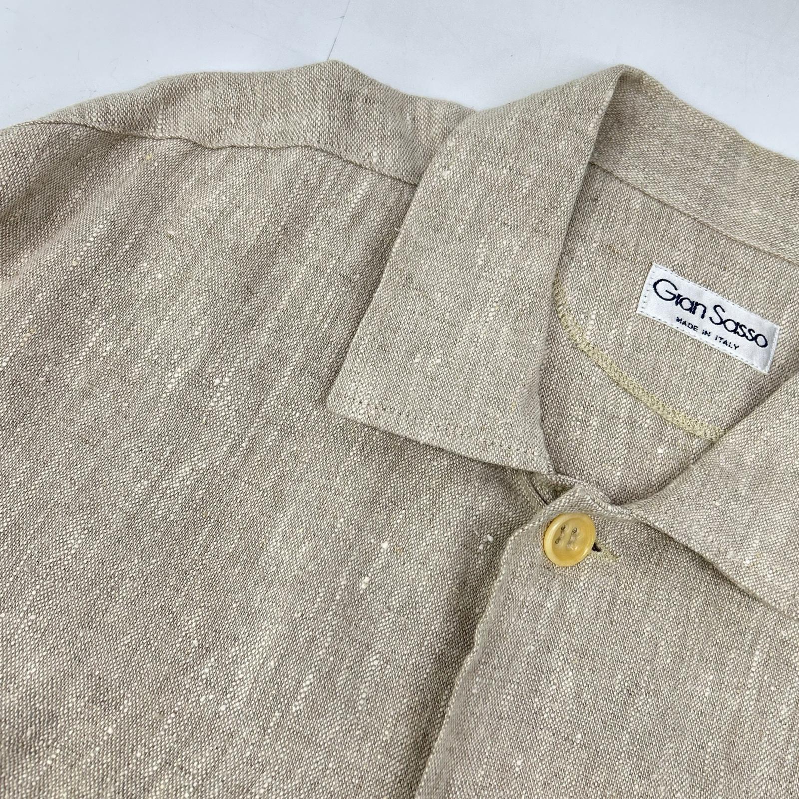 GRAN SASSO グランサッソ ベージュ リネンシャツジャケット ジャケット