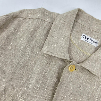 GRAN SASSO グランサッソ ベージュ リネンシャツジャケット ジャケット