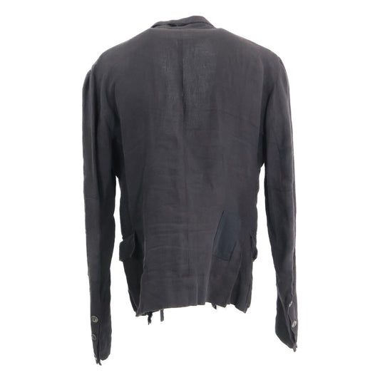 GREG LAUREN グレッグローレン リネン ダメージ加工 オリバージャケット ジャケット