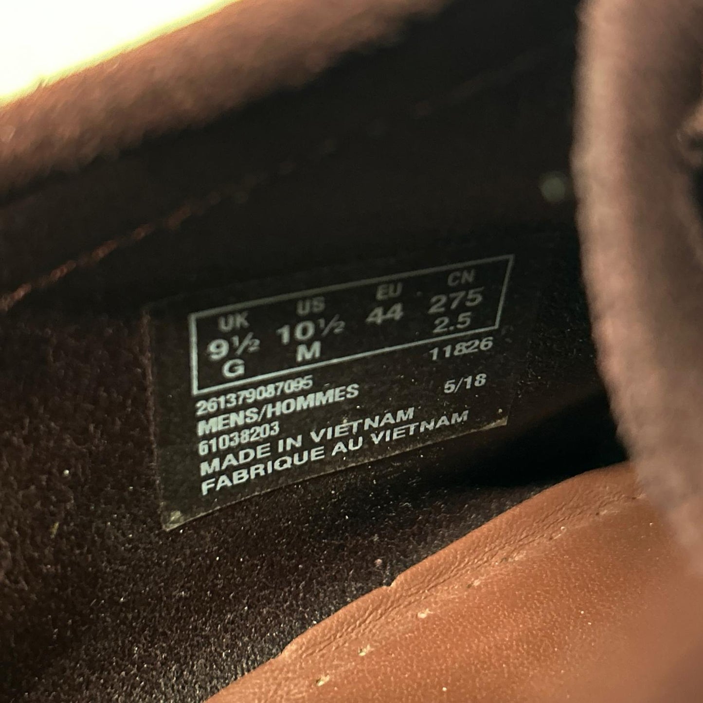 26137908 095 スエード ワラビーブーツ シューズ UK9 1/2 メンズ