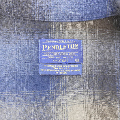 90s-00s Plaid Wool Zip Jacket Ombre Jacket M Men's