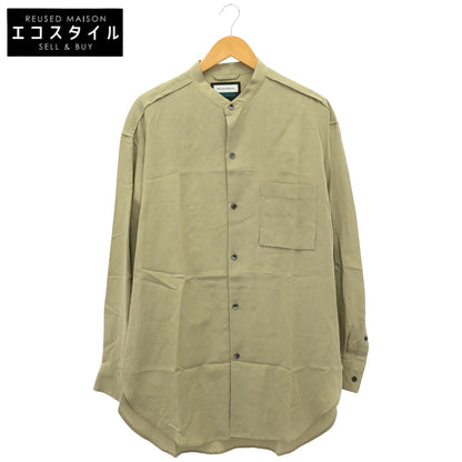 MAISON SPECIAL メゾンスペシャル オリーブ 11191311317 ドレープリネンバンドカラーロングシャツ トップス