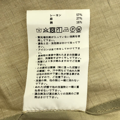 MAISON SPECIAL メゾンスペシャル オリーブ 11191311317 ドレープリネンバンドカラーロングシャツ トップス