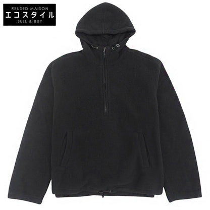 90年代羊毛半拉链连帽衫夹克 男士 黑色 XL D-TK 6259 上衣 XL 男士