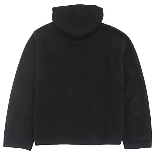 90s Wool Half-Zip Hoodie Jacket Men's Black XL D-TK 6259 Tops XL Men's