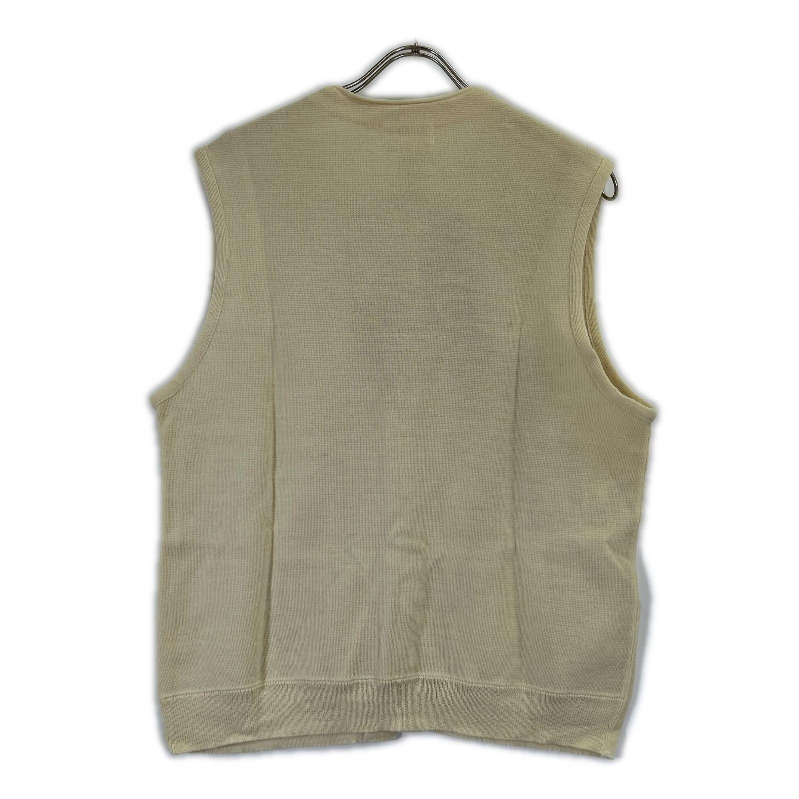 Yohji Yamamoto POUR HOMME ヨウジヤマモトプールオム アイボリー HP-K81-920 ヴィンテージ 90s 93AW ウール ニット ベスト ジレ ベスト