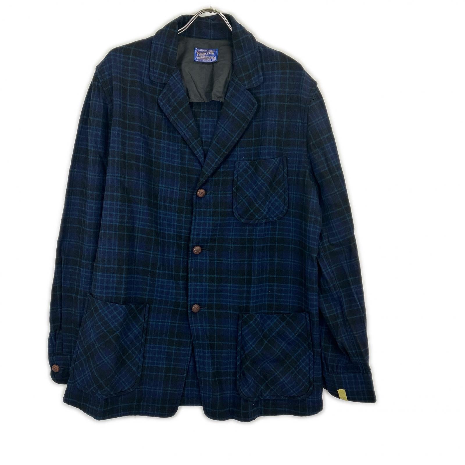 PENDLETON ペンドルトン ブルー 50s チェック クルミボタン テーラードジャケット ジャケット