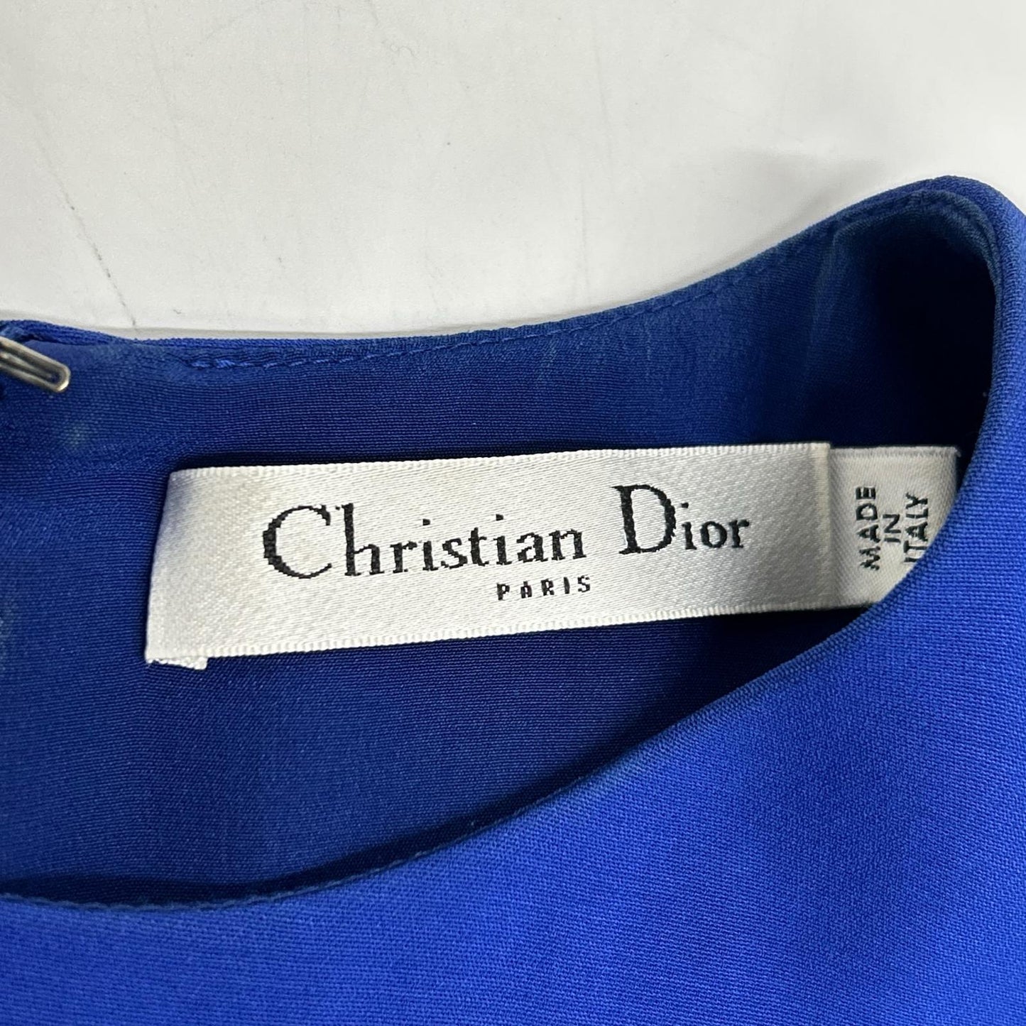 Christian Dior クリスチャンディオール 5C21669A1726 ブルー フレアシルエット ワンピース ワンピース