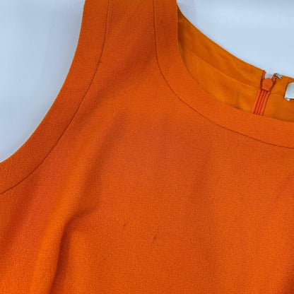 【SALE】 Christian Dior クリスチャンディオール 4C21646A1122 Orange Sleeveless Dress Dress