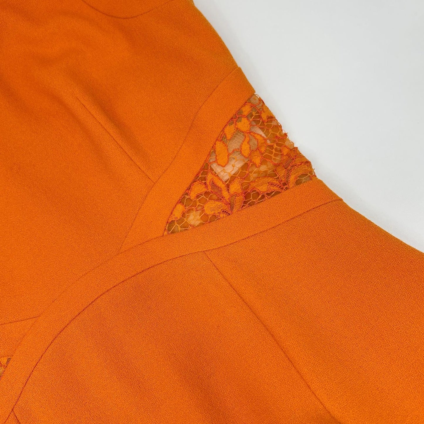 4C21646A1122 Orange Sleeveless Dress Dress 34 Women's