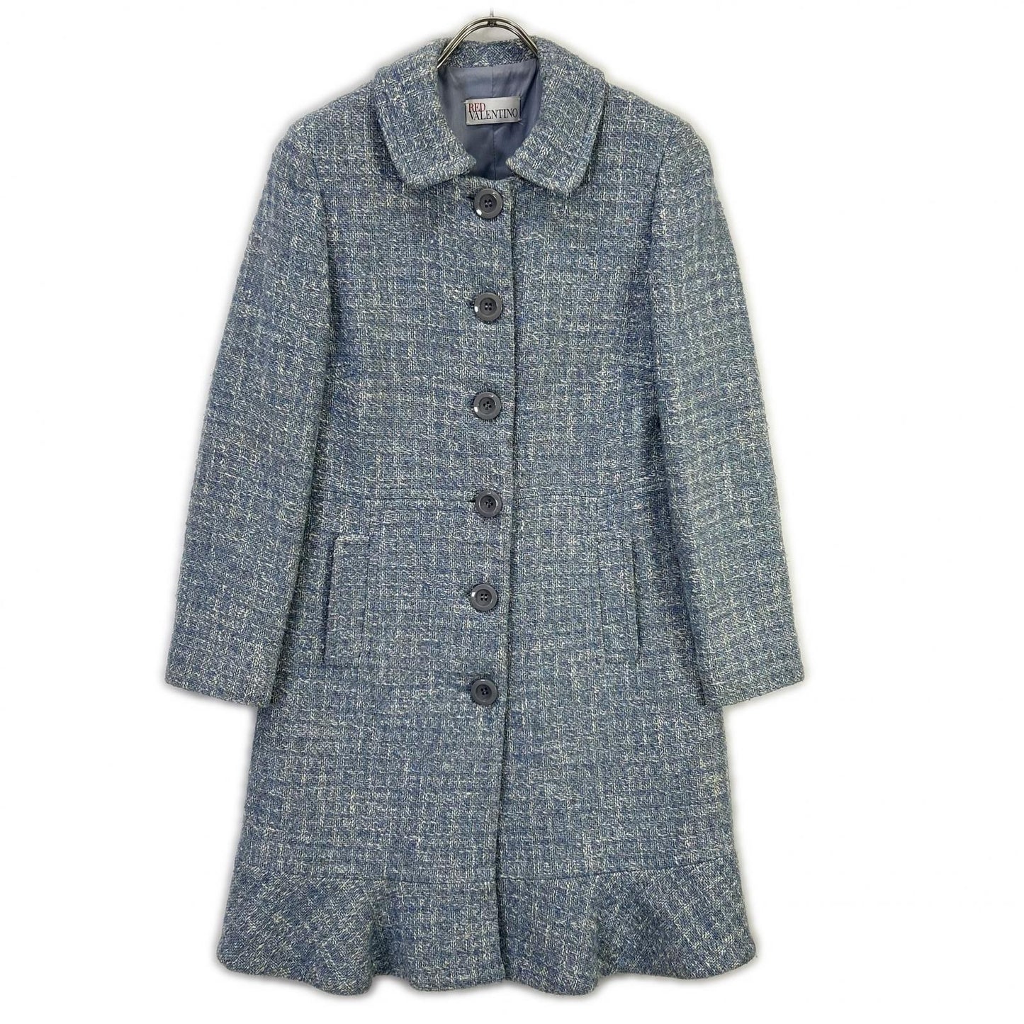 RED VALENTINO レッドヴァレンチノ CR337425 ブルー ツイードジャケット ジャケット