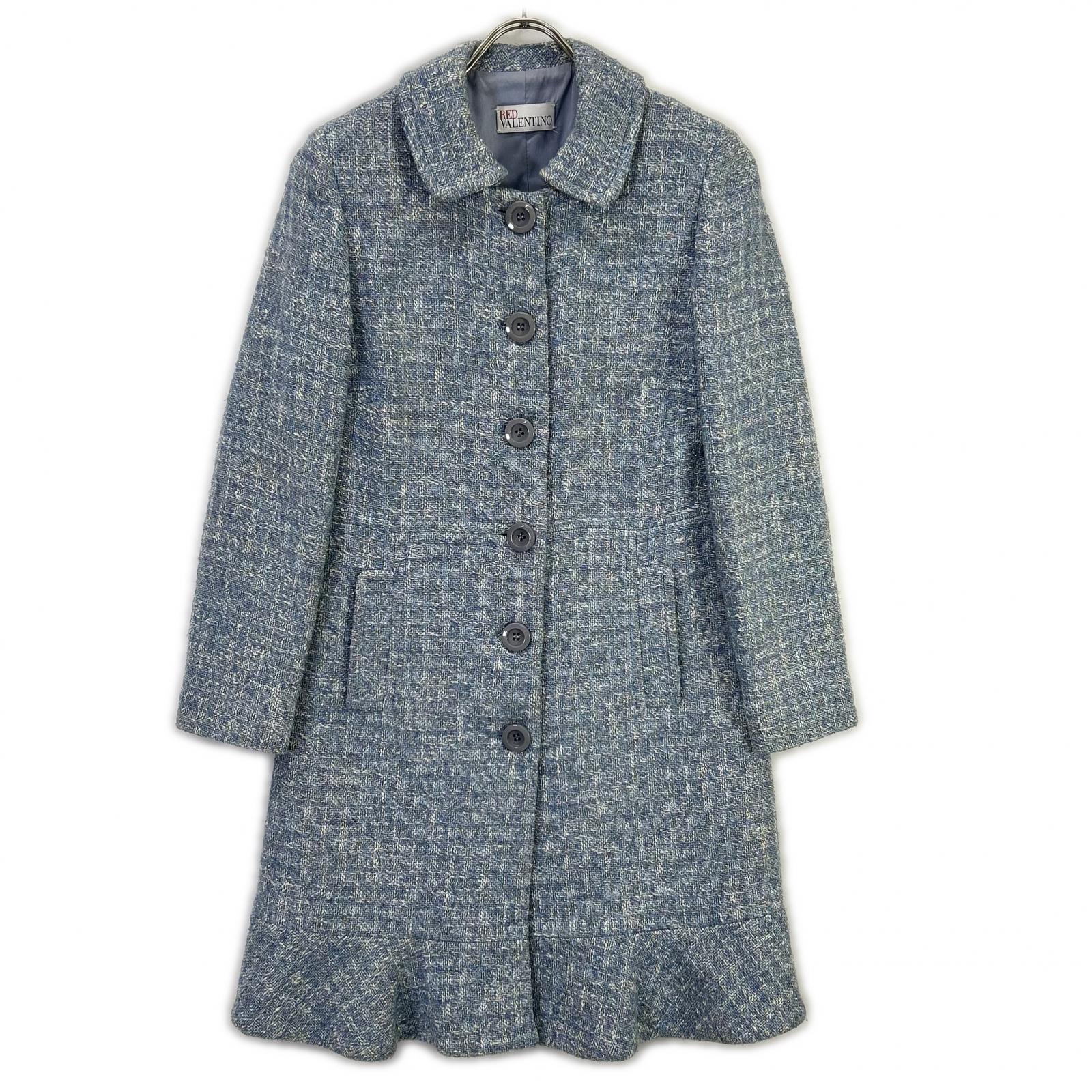 RED VALENTINO レッドヴァレンチノ CR337425 ブルー ツイードジャケット ジャケット