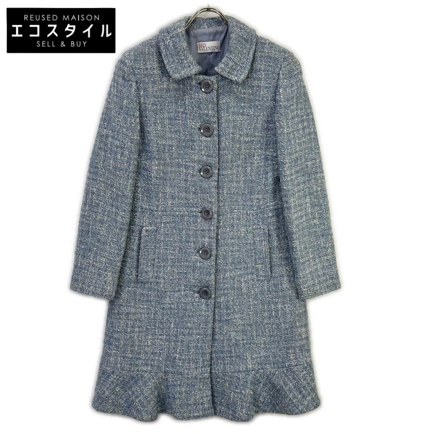 RED VALENTINO レッドヴァレンチノ CR337425 ブルー ツイードジャケット ジャケット