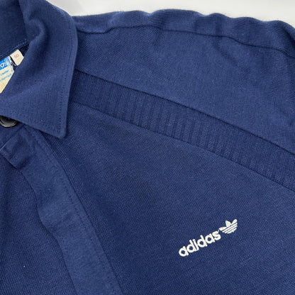 adidas 阿迪达斯 海军蓝 70年代 西德制造 复古阿迪达斯 翻领针织夹克 夹克