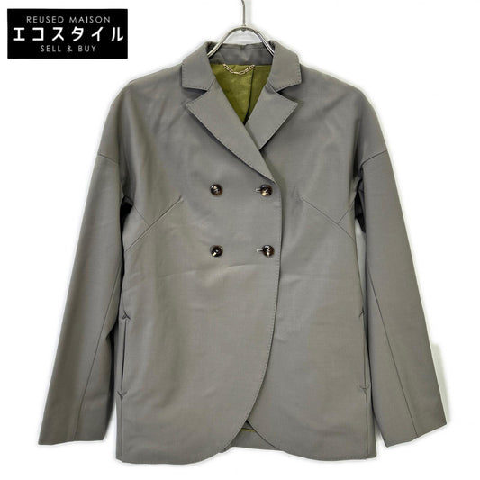GRAY 4-BUTTON TAILORED JACKET Jacket No size tag Ladies