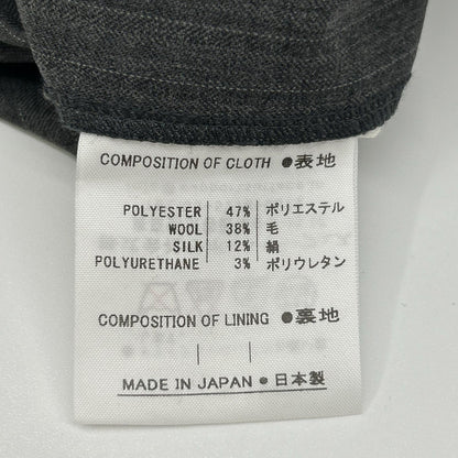 support surface サポートサーフェス グレー ストライプ バックベルト 7分丈 シルクワンピース ワンピース