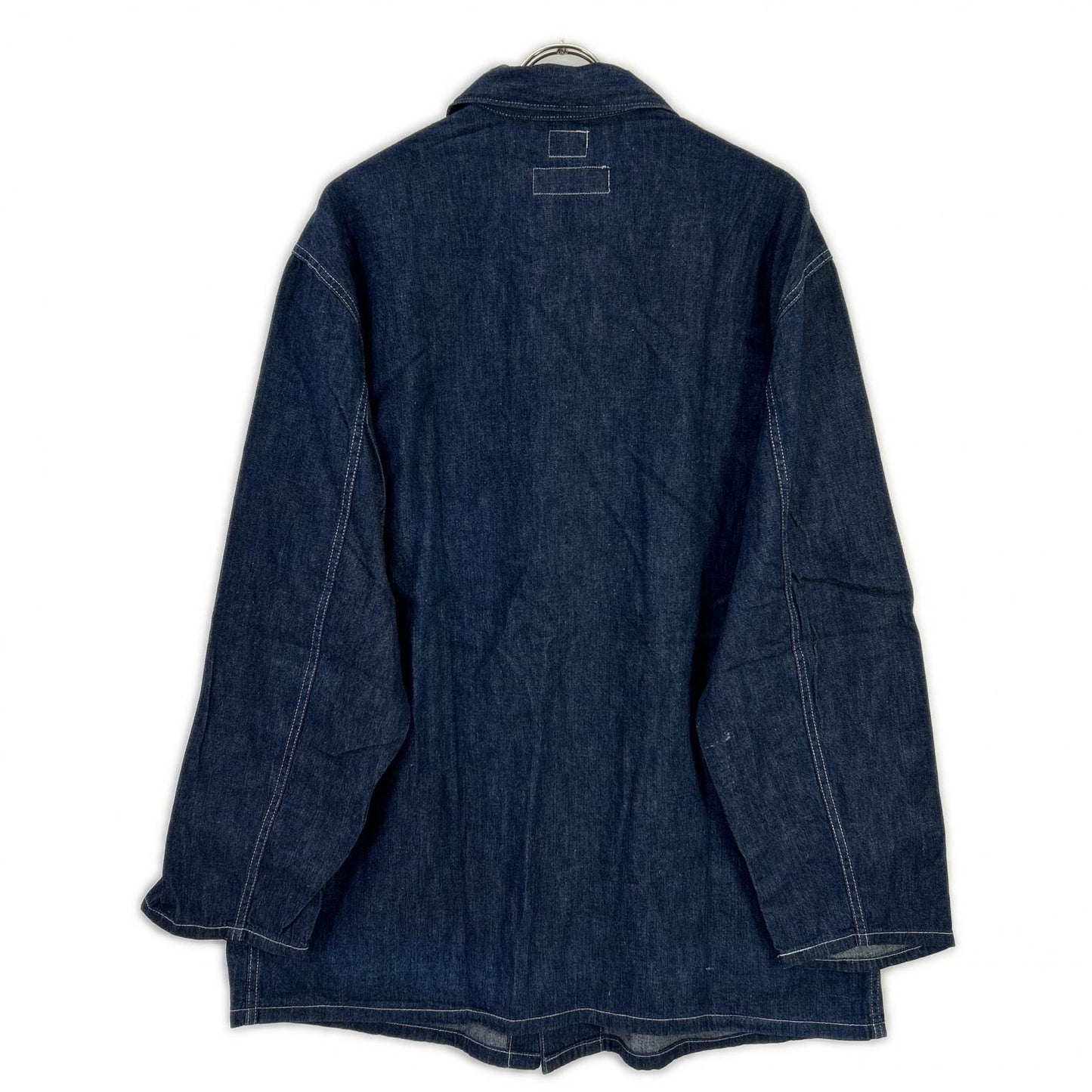 BLUE BLUE Indigo Floral Denim Coverall Top