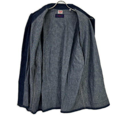 BLUE BLUE Indigo Floral Denim Coverall Top