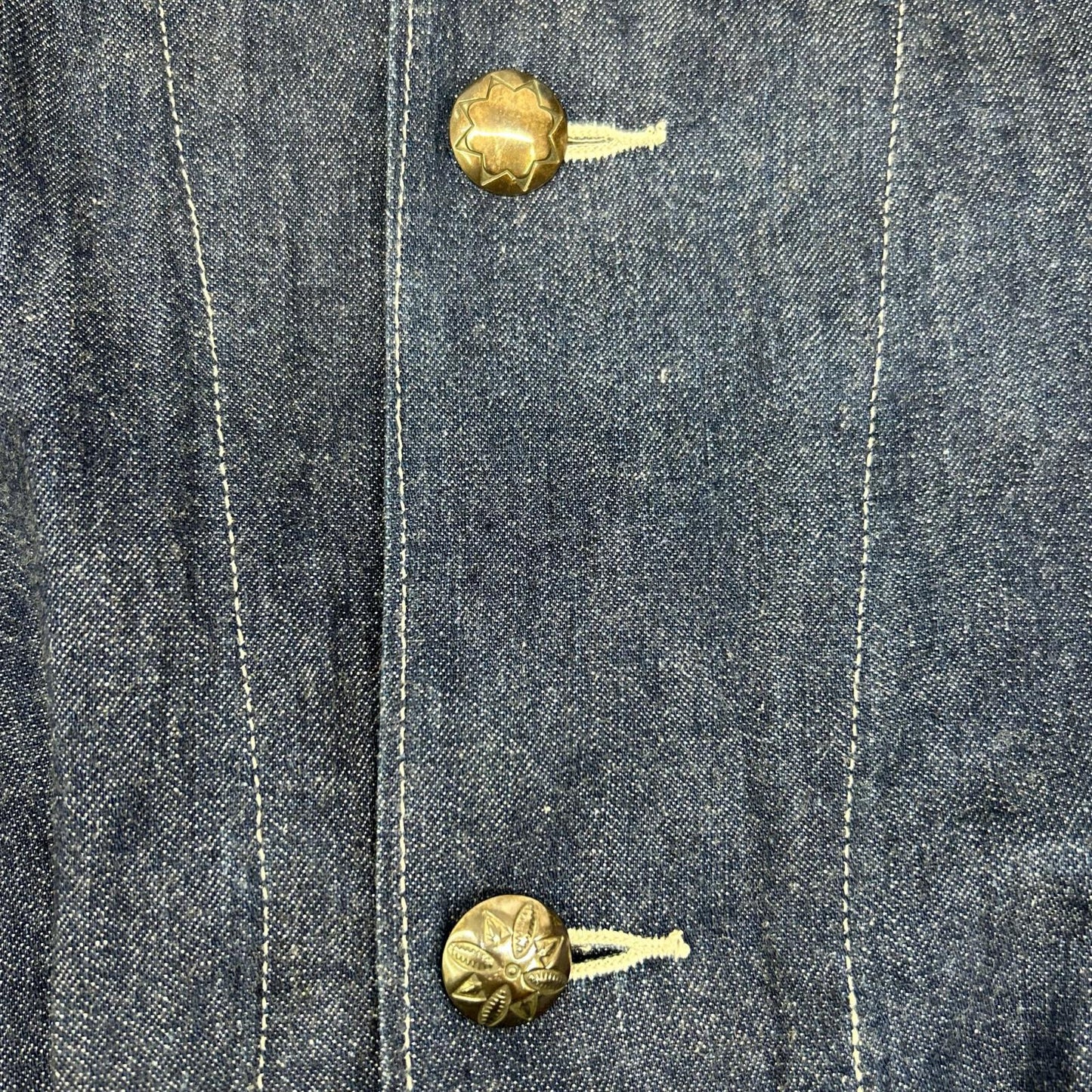 BLUE BLUE Indigo Floral Denim Coverall Top