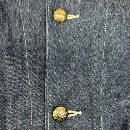 BLUE BLUE Indigo Floral Denim Coverall Top