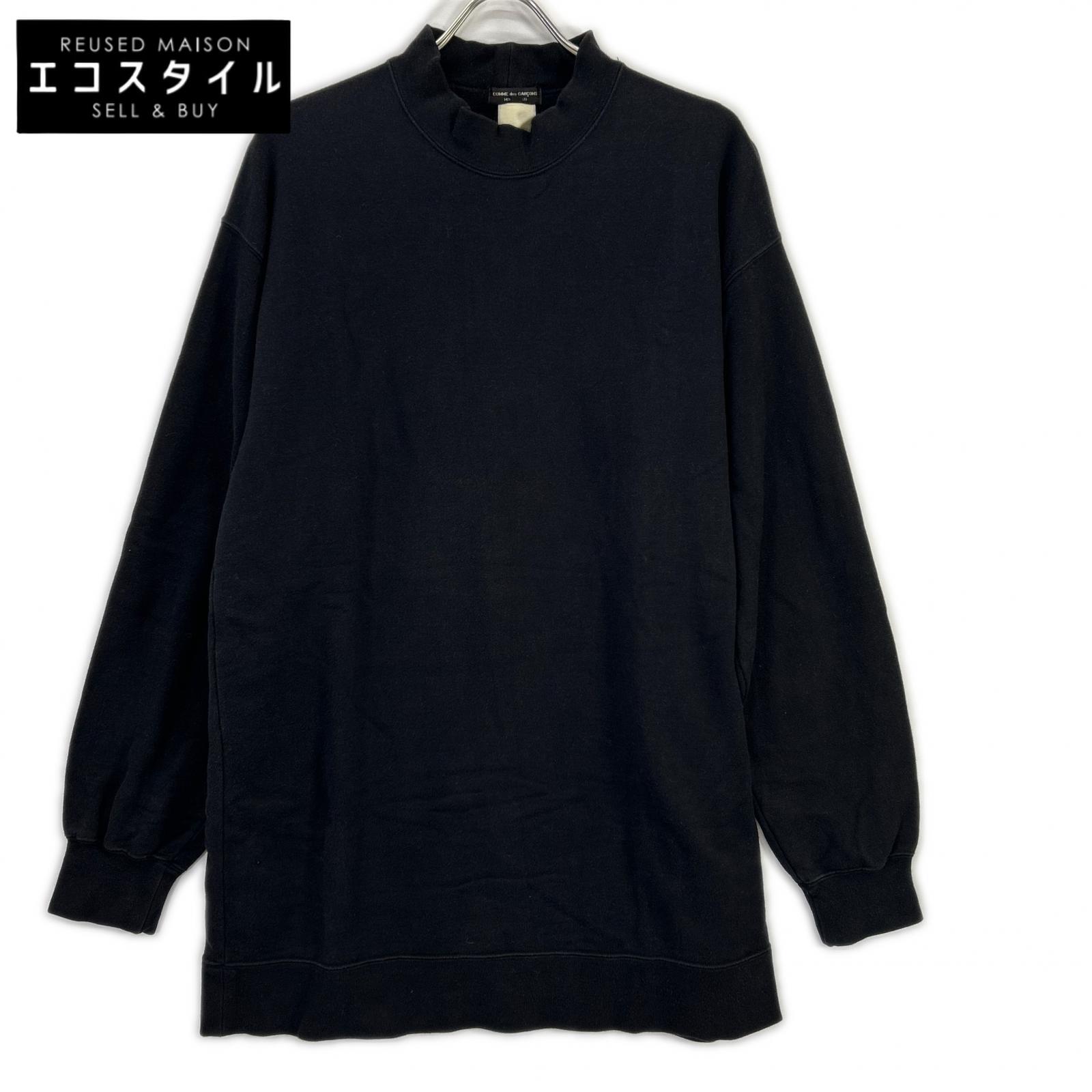 COMMEdesGARCONS HOMME PLUS コムデギャルソンオムプリュス ブラック ハイネックスウェット トップス トップス