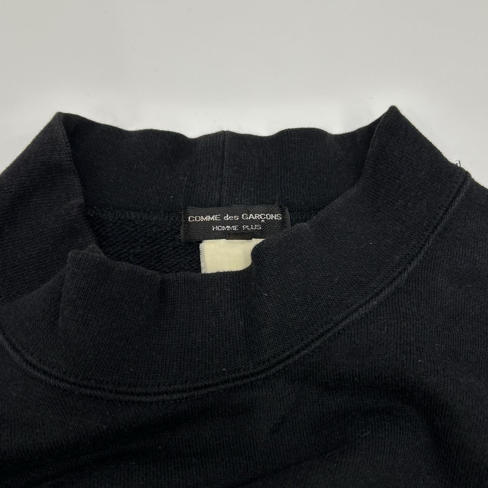 COMMEdesGARCONS HOMME PLUS コムデギャルソンオムプリュス ブラック ハイネックスウェット トップス トップス