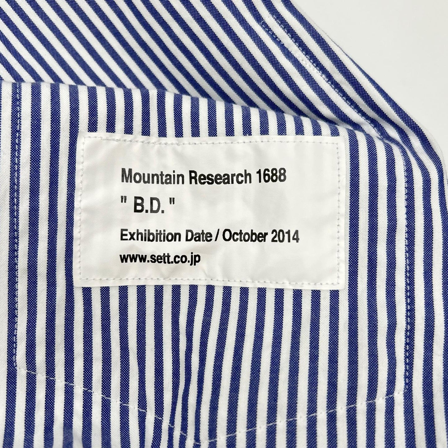 Mountain Research 山地研究 蓝白条纹动物刺绣牛津衬衫 上衣