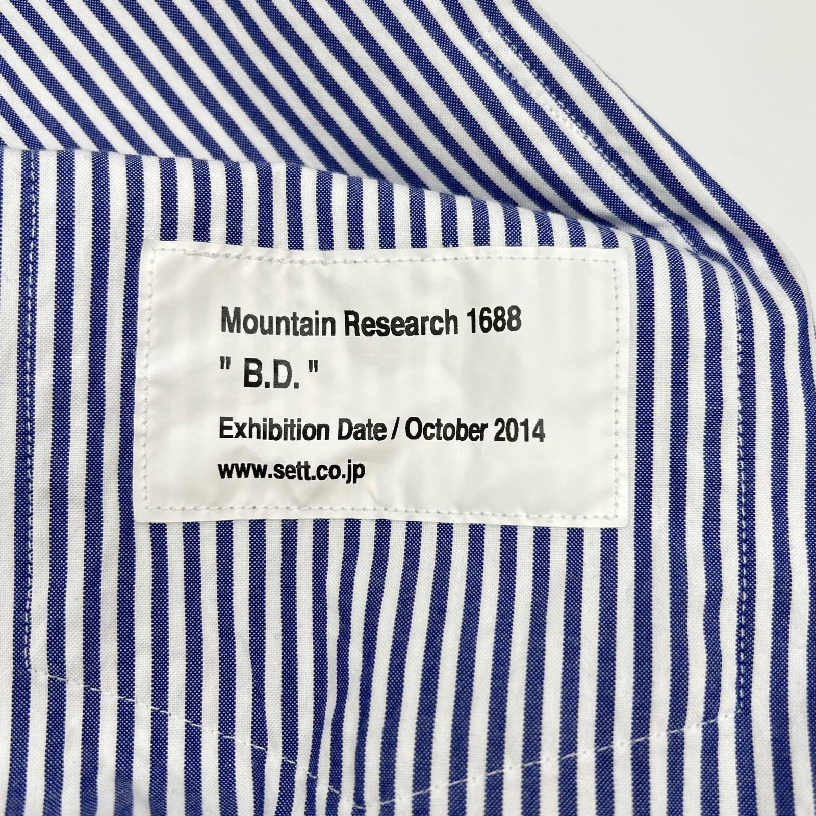 Mountain Research 山地研究 蓝白条纹动物刺绣牛津衬衫 上衣