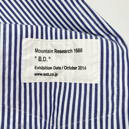 Mountain Research 山地研究 蓝白条纹动物刺绣牛津衬衫 上衣